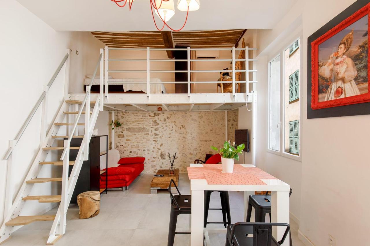 Superb Air-Conditioned Loft In The Heart Of Viel Antibes Apartment Luaran gambar