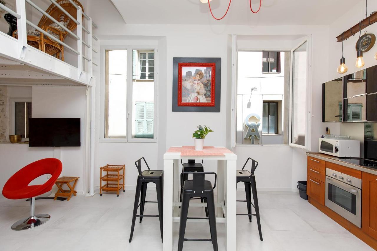 Superb Air-Conditioned Loft In The Heart Of Viel Antibes Apartment Luaran gambar